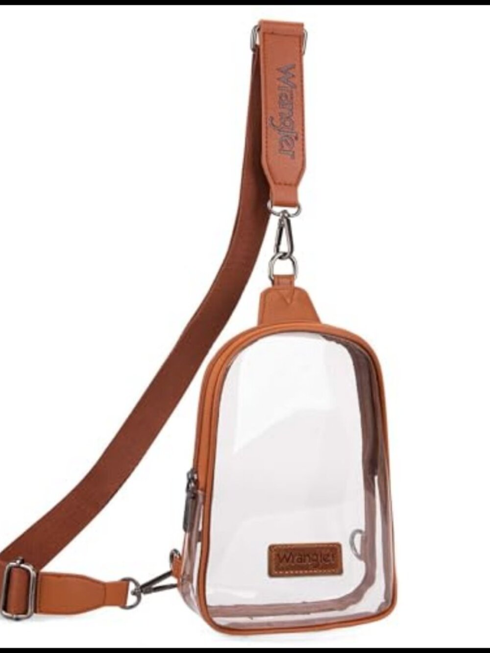 Clear TPU Crossbody Sling Bag Stadium Approved Adjustable Strap